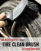 oesee Professional 4 Pack Long Handle Wheel Brush Kit for Cleaning Wheel and Tire- 2X Soft Wheel Cleaning Brush, Detailing Brush and Stiff Tire Brush, Bendable& Durable Wheel Rim Cleaner Brush Set - Image 4