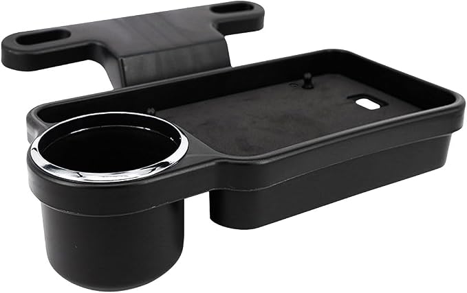 Car Cup Holder Tray, Detachable Eating Organizer Backseat Car Tray, Car Back Seat Organizer Foldable Desing, Automotive Accessories for Most Vehicles by Unknown