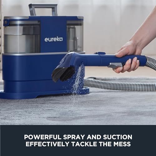 EUREKA Portable Carpet and Upholstery Cleaner, Spot Cleaner for Pets, Stain Remover for Carpet, Area Rugs, Upholstery, Coaches and Car, 50.7oz Large Water Tank, NEY100 with Cleaning Formula, Blue - Image 5