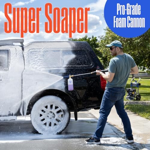 Westinghouse Foam Cannon for Pressure Washers - 3600 Max PSI, 1/4” Connector - for Gas and Electric Pressure Washers - Image 4