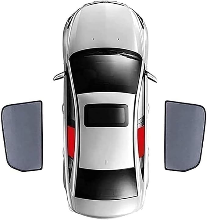 Car Side Window Sunshades for Volvo XC60 2. Gen (Spa) 2018-2024, Magnetic UV Protection Shades for Front/Rear Windows, Heat Resistant Sun Visor Shield Accessories,B/2 Rear Doors by Unknown