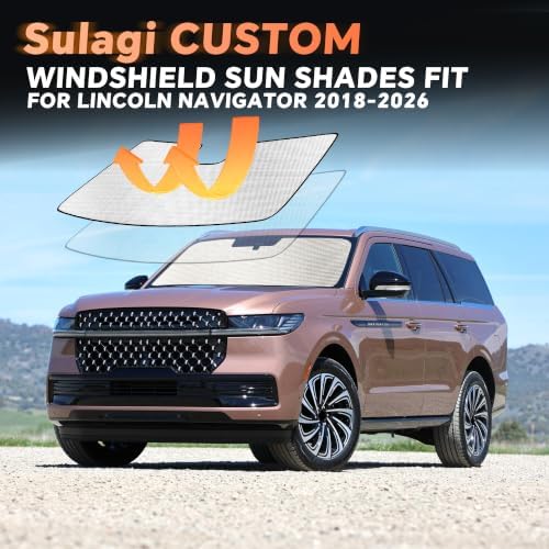 Windshield Sun Shade for Lincoln Navigator 2018-2025 - Image 6