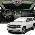 Windshield Sun Shade for Che-vrolet/Chevy Tahoe 2015-2020 Compatible Accessories-4 Layers Custom Fit Foldable Front Window Sunshade Sun Visor Protector, Block UV Rays Keep Your Car Cooler by Unknown