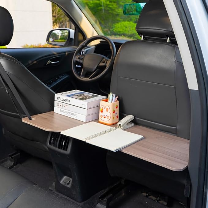 Larger Car Tray Desk for Laptop,Rear-Row Legless Tray Table for Dining, Working, Relaxing,Car Travel Essentials for Long Trips with Family by Unknown