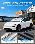 REEVAA Car Windshield Sun Shade for Tesla Model Y/3 2026 - Image 3