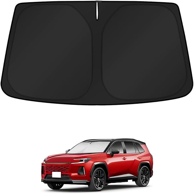KUST Windshield Sun Shade for Toyota RAV4 2026 Window Accessories Shade Sun Visor Cover Foldable Block UV Rays by KUST