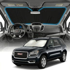 for GMC Acadia Sun Shade Windshield Cover - Custom Fit Acadia Accessories 2017-2023 Sunshade Foldable UV Protection & Heat Shield Sun Visor Accessories by Unknown