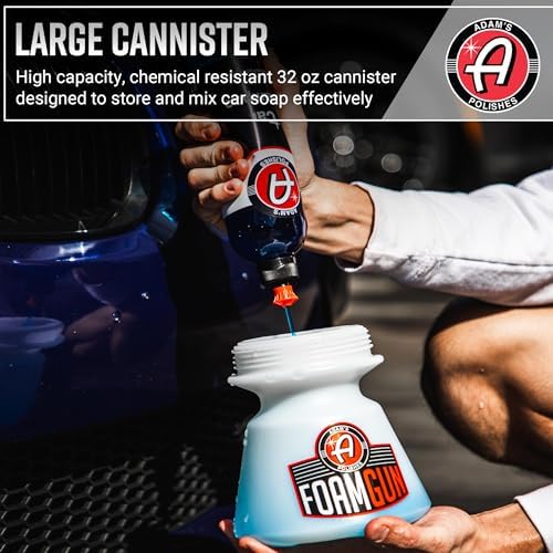 Adam's Foam Gun Car Wash Foam Sprayer - Connects to Garden Hose for Car Washing, No Pressure Washer Required, Use Snow Foam Blaster with Car Soap, Shampoo or Detergent - Image 6