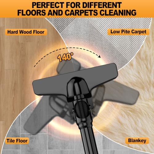 Cordless Vacuum Compatible with Dewalt 20V Battery, Portable Handheld Vacuum Cleaner with 2 HEPA Filter, 4 Multi Nozzle, Power Shop Vacuum for Home, Car, Floor, Carpet (Battery Not Included) - Image 4