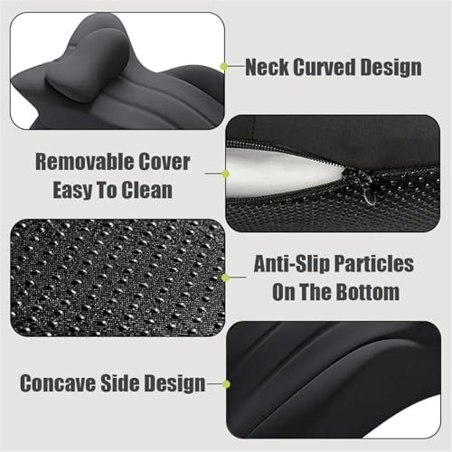 Sweet Spot Pillow (Chiro Monk Couple Pillow): 27° Ergonomic Contoured, Multi-Functional Memory Foam Lounger Cushion Back Support,Blue - Image 4