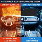 Windshield Sun Shade for Toyota Tacoma 2016-2023 - Image 6