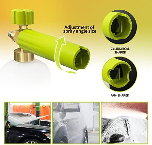 ESP Foam Cannon Snow Foam Lance Pressure Power Jet Washer Quick Release Adjustable Nozzle with 1 Liter Bottle Washing Mitts 1 Towel - Image 4