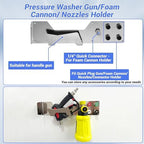 FIXFANS Pressure Washer Gun Holder, Wall Mounted Foam Cannon Tool Organizer - Image 3