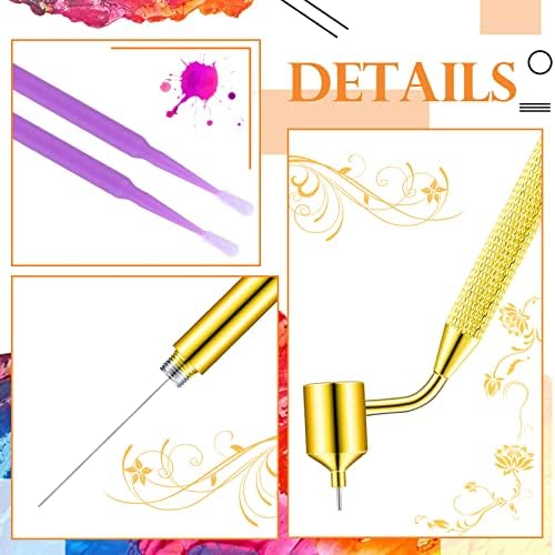 Tondiamo 100 Pack Touch up Paint Brushes 0.5mm Pen,Purple - Image 3