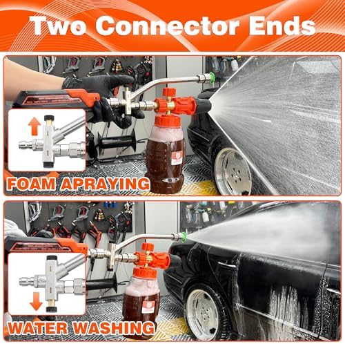 RIDGE WASHER Pressure Washer Gun Foam Cannon, Dual Connector Accessory - Image 3