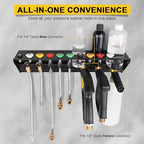 Pressure Washer Gun & Foam Cannon Holder with 1/4" Quick Connector - Image 2
