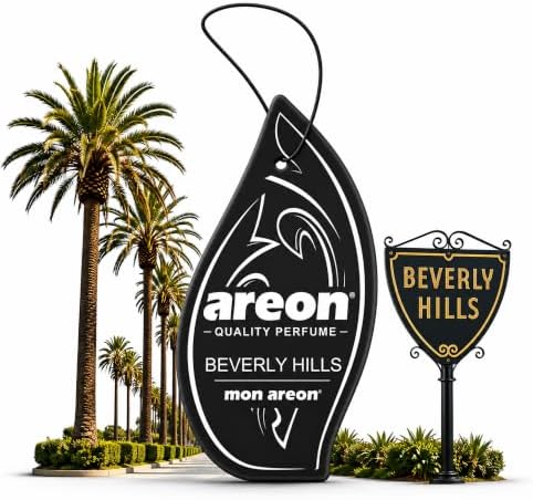 Mon Areon - Modern Classic - Hanging Car and Home Air Freshener - Beverly Hills Scent - 12 Pack by AREON
