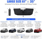 Car Windshield Sun Shade Umbrella Universal for Truck & Large SUV - Image 3