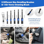 PIMEKOY 17Pcs Car Wash Kit with Bucket for Washing Exterior & Interior Cars - Image 6