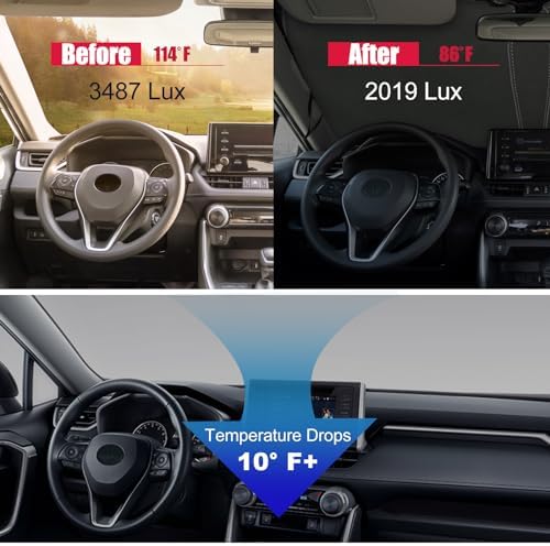 Windshield Sun Shade for Toyota Rav4 2019-2026 Accessories - Image 4