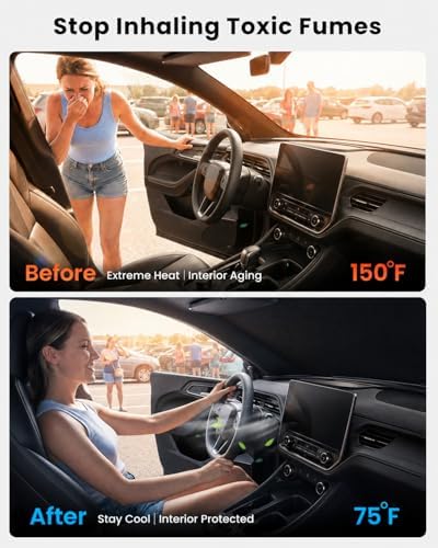 REEVAA Car Windshield Sun Shade for Toyota Highlander 2026 - Image 2