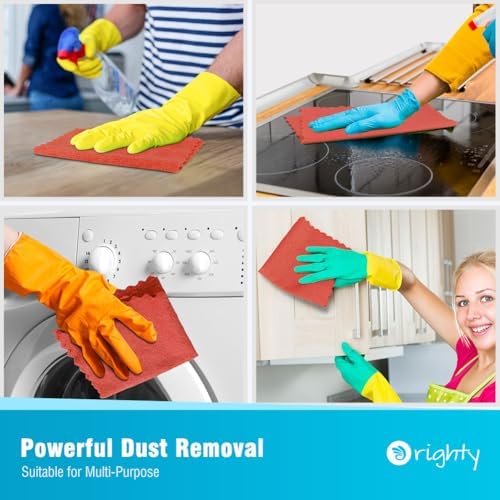 Orighty Microfiber Cleaning Cloth Bulk, 50 Pack Shop Towels 12x12 Inch, Red - Image 6