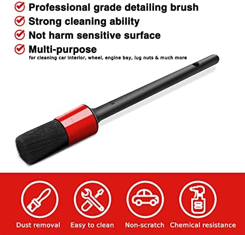 HMPLL 10pcs Auto Car Detailing Brush Set Car Interior Cleaning Kit - Image 4
