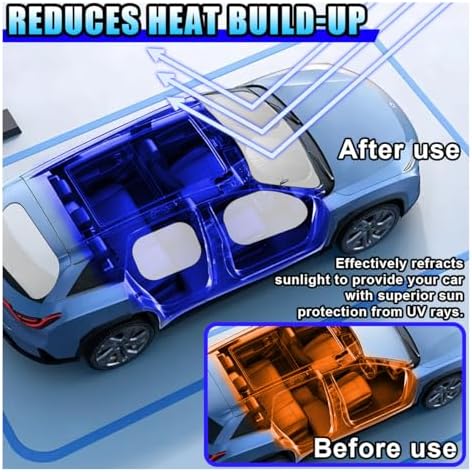 6PCS Reflective Car Windshield Sun Shade - Image 6