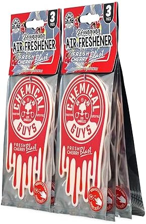 Chemical Guys Hanging Air Freshener, Fresh Cherry Scent 6 Pack, Great for Cars, Trucks, SUVs, RVs, Home, Garage, Workspace, Dorm Room & More (2 x 3 Packs) - AIR40602 - Image 6