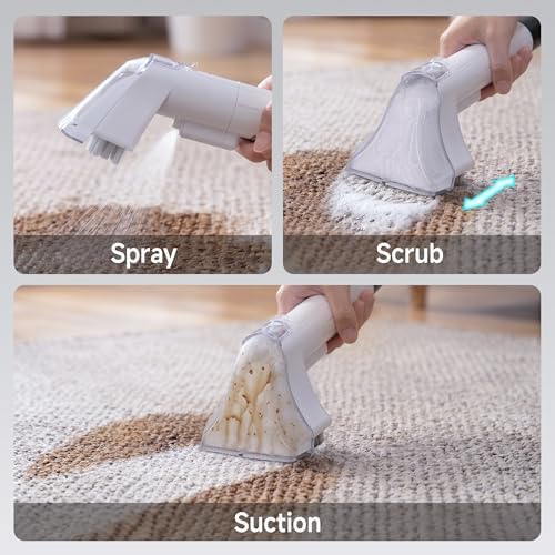 WECLEAN C1 Portable Extractor for Couch and Carpet Cleaner Upholstery Cleaner with Deep Cleaning Solution - Image 3