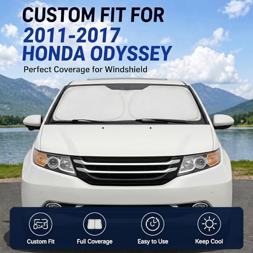 Custom Fit Windshield Sun Shade for Honda Odyssey 2011-2017 - Image 2