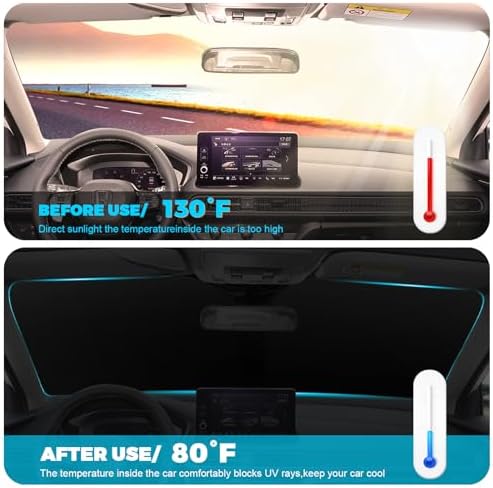 Foldable Front Windshield Sunshade fit for Honda HR-V 2023-2025 2026 - Image 4