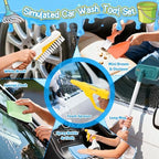 deAO Kids Car Wash Toy Cleaning Set with Brush Spray Bottle Ages 3+ - Image 4