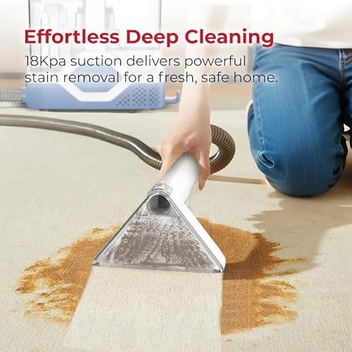 Rosewill Multi-Purpose Portable Carpet and Upholstery Cleaner, Powerful Suction 18 KPa Spot Cleaner, 600W Motor, Car and Auto Detailer, Stain/Spot Remover; Versatile Use: Carpet, Sofa, Pet Hair - Image 3