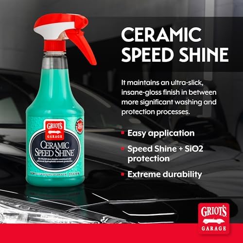 Griot's Garage Ceramic Speed Shine Detail Spray for Car Detailing, Provides a High-Gloss Finish and Extends Life of Coatings, 10945, 22 oz - Image 2