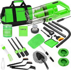 30pcs Car Cleaning Kit, Car Interior Detailing Kit with High Power Handheld Vacuum, Detailing Brush Set, Windshield Cleaner, Cleaning Gel, Complete Auto Accessories for Men, Women by Viewsun