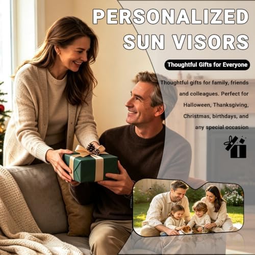 LAPE Custom Car Windshield Sun Shade Personalized Photo Logo Text - Image 7