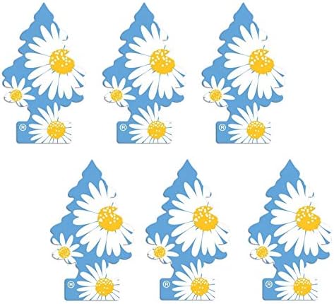LITTLE TREES 076171673473 Daisy Fields Hanging Paper Tree for Home or Car, 6 Pack by LITTLETREES