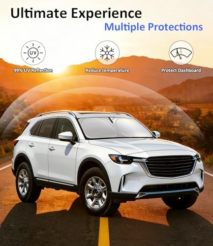 Windshield Sun Shade for 2024 2025 2026 Mazda CX-90 CX90 PHEV - Image 3