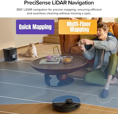 roborock Robot Vacuum Mop with LiDAR, 10000Pa, Anti-Tangle, 7–9 Weeks - Image 4
