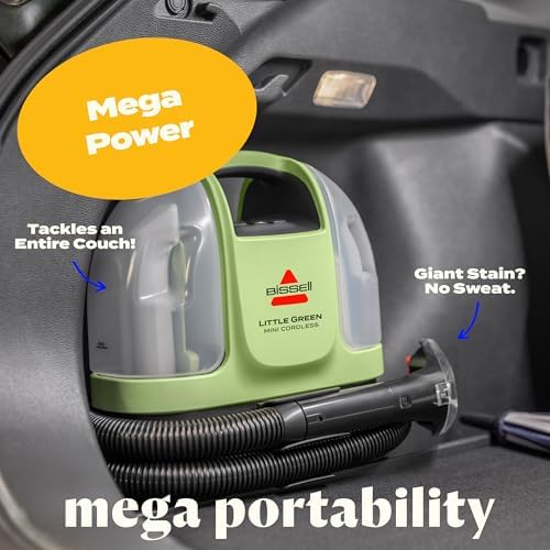 BISSELL Little Green Mini Cordless Portable Carpet Cleaner, 4015 - Image 5