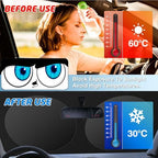Windshield Sun Shade for Car, 63"x28.5" Universal Fit Front Window Sunshade with Double Steel Ring Frame, Car Sun Shade, UV Protection Windshield Cover with Storage Pouch (Big Eyes) - Image 3