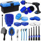 TTRCB 27Pcs Car Detailing Kit, Car Cleaning Kit, Car Detailing Brush Set, Drill Brush Set, Car Detailing Brushes, Car Wash Kit, Car Accessories, Car Cleaning Supplies for Interior, Exterior, Wheels by TTRCB