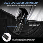 1 PC Foldable Car Windshield Sun Shade, Umbrella-style Retractable Sunshade with Silver Coated Fabric, Universal for Most Cars, Trucks, SUVs (Silver) - Image 7