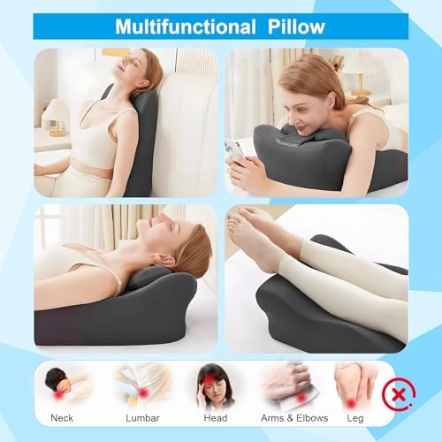 YSOGTDE Memory Foam Cover-only Cover，not Include Pillow-Black - Image 5