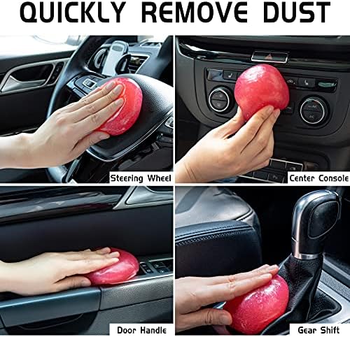 TICARVE Car Cleaning Gel Detailing Putty Car Putty Auto Detailing Tools Car Interior Cleaner Cleaning Slime Car Accessories Keyboard Cleaner Rose/NT WT: 5.6 oz (160 gr) - Image 3