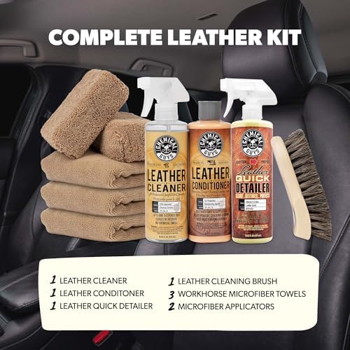 Chemical Guys, 9-Piece Leather Cleaner & Conditioner Kit for Car Interiors - Image 2