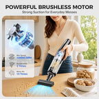 dormzie Handheld Vacuum Cordless, Car Vacuum with 19000Pa Powerful Suction,1.3 lbs Lightweight, Type-C Charge, Multiple Accessories for Car Home Office Pet - Image 3