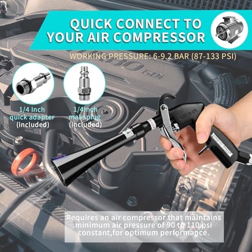 GOCCIDA Tornado Dry Cleaning Gun Detailing Interior Dryer Air Blow Gun - Image 2