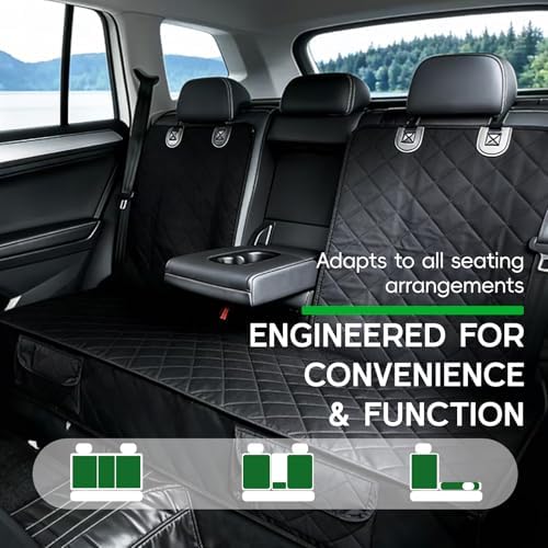 Back Seat Cover for Chevy Equinox/Trax/Trailblazer/Malibu/Cruze/Impala | For Chevrolet Equinox EV Dog Rear Cover Car Accessories 2000-2025 2026, Waterproof Non-Slip Backing Pet Bench Backseat Covers - Image 4